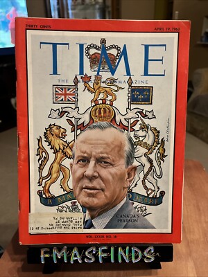 C4 1963 CANADA S PEARSON April 19 TIME Magazine 