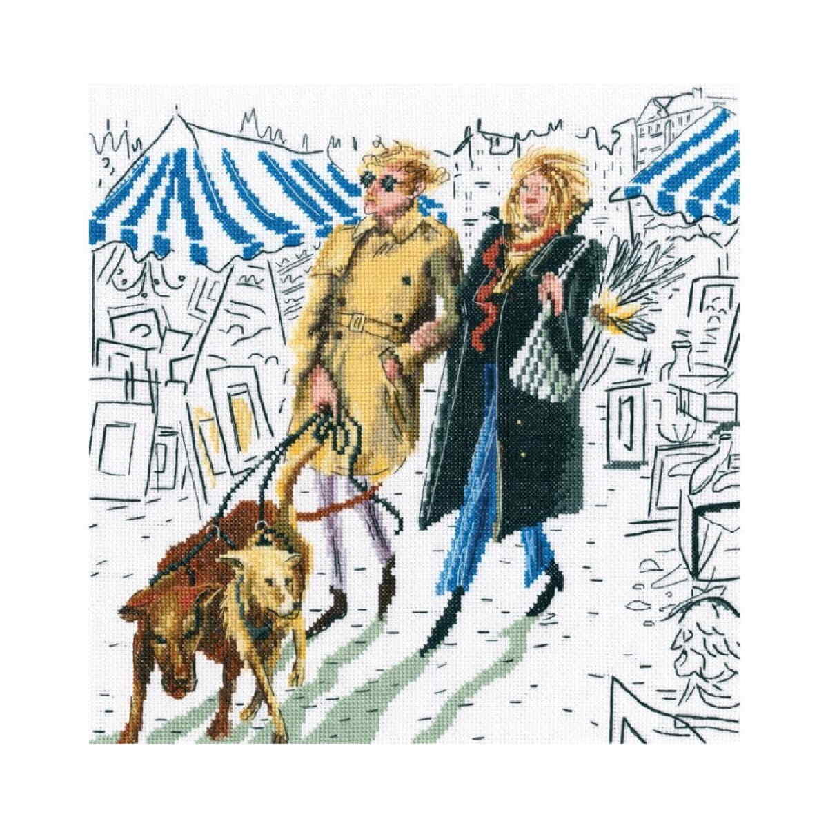 RTO counted cross stitch kit ""Bohemian midday"", 29x29cm, DIY
