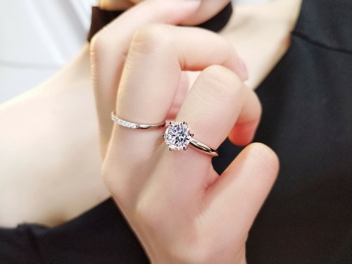 HMJ Real 3CT Moissanite Diamond Women's Wedding Engagement Ring GRA Certificated - Picture 3 of 25