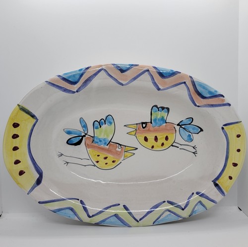 PNW Studio Pottery Bowl 14" Lorna Smith