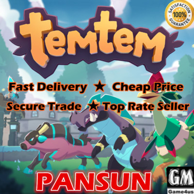  TemTem Pansuns 100K - 1M All Platforms Pansun Delivery 15 Mins Virtual Item