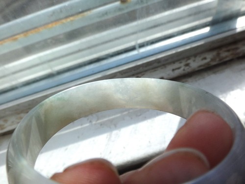 Natürliches echtes A Jadeit Jade eiskaltes grünes Armreifarmband - Bild 9 von 11