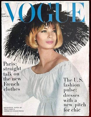 【冬バーゲン★】 Vogue Norman Galanos Penn Irving ~ 1963 1, March ~ Magazine 外国語雑誌