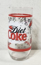 Vintage Diet Coke Glass Cup 6" 