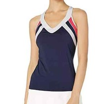 Fila L112343 Heritage Tennis Racerback Tank Women  s Size L