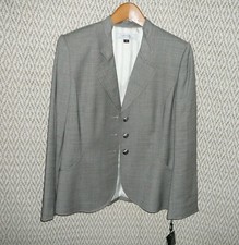 TAHARI Gray Tailored Blazer Suit Jacket Separates Notched Lapel 10 NWT