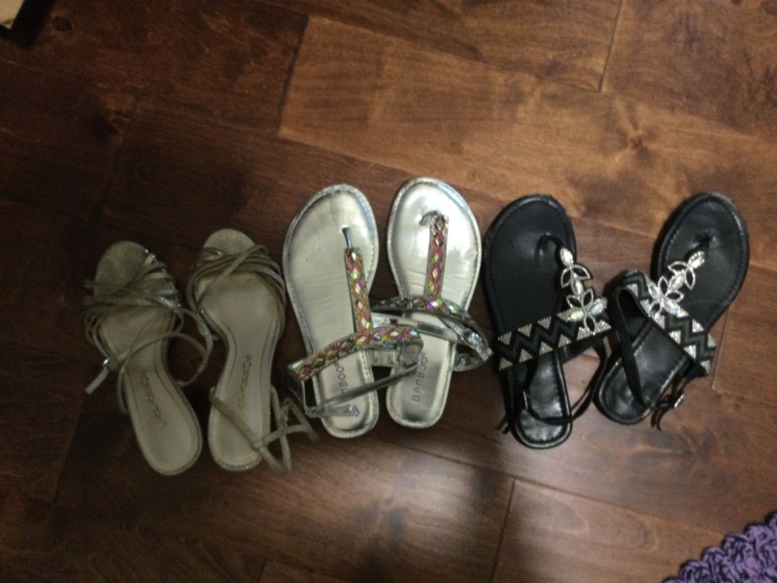 lotto 3 sandali donna sera o occasioni formali taglia 6