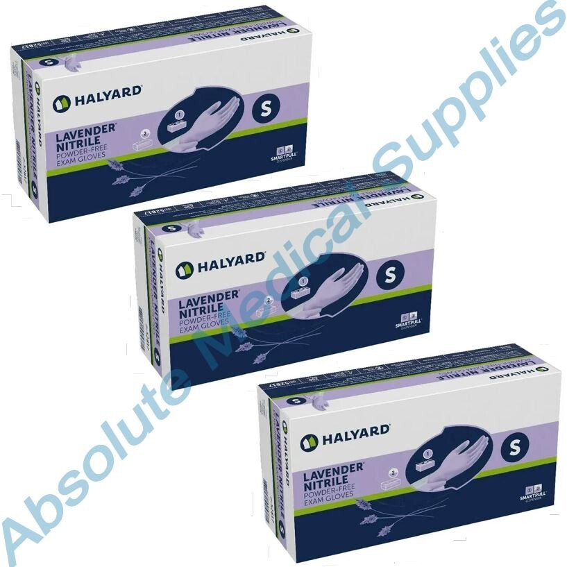 750-Gloves* Halyard Lavender Powder-Free Nitrile Examination Small