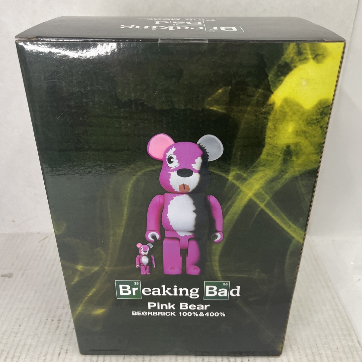 Medicom Bearbrick Breaking Bad Pink Bear 400% + 100% be Medicom Bearbrick Breaking Bad Pink Bear 400% + 100% be