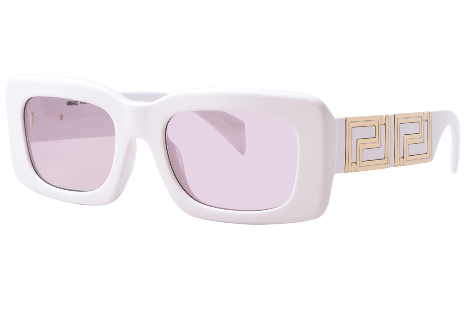 Versace VE4444U White Pink Rectangle Sunglasses 54mm