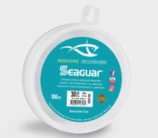 Seaguar Inshore Fluorocarbon Leader Wheel 100 Yards Surf, Jetty, & Flats Fishing