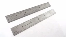 Taytools  6" Machinist Ruler / Rule Scale 4R (1/8, 1/16, 1/32, 1/64) Stainless