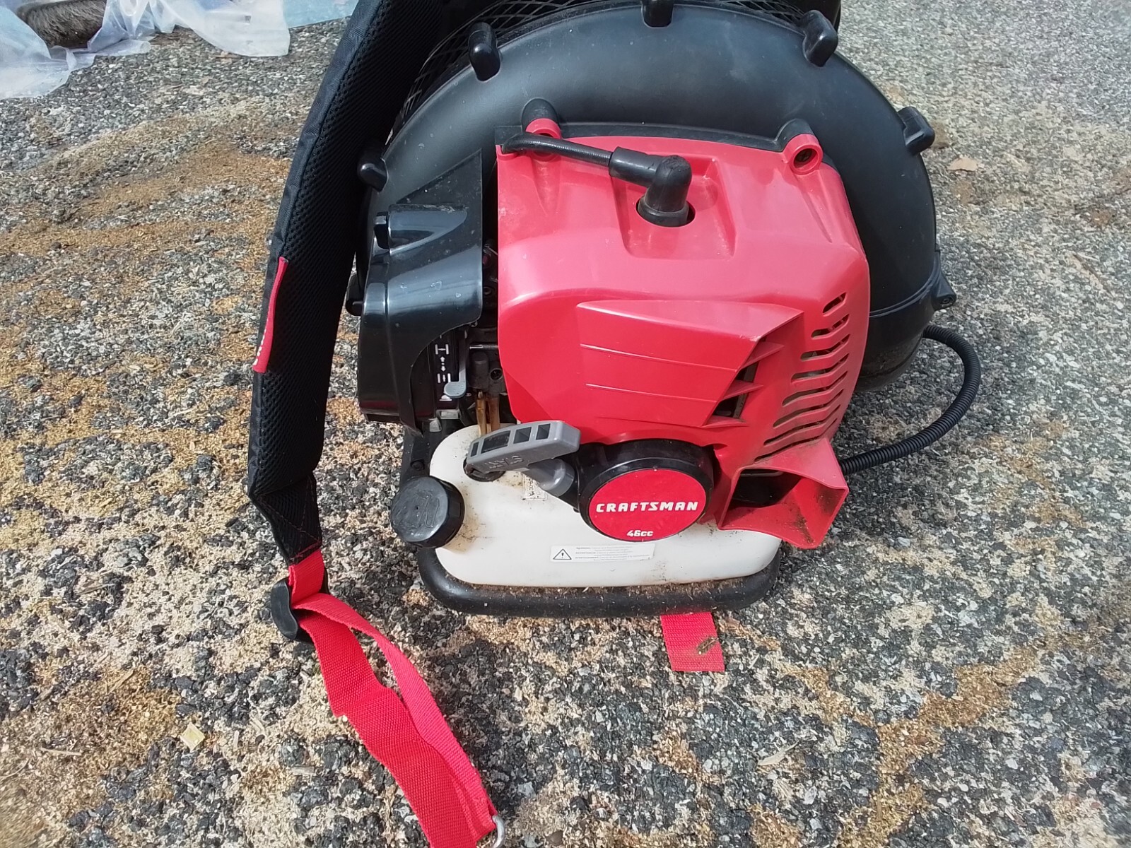 used craftsman 46cc backpack leaf blower for parts eBay