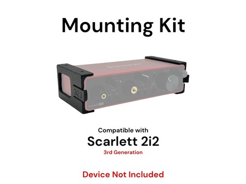Under Desk Mounting Kit for Focusrite Scarlett 2i2 Gen 3 USB Audio Interface