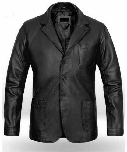 James Bond Daniel Craig Black Leather 