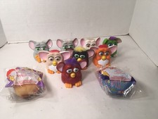 10 Mcdonald s Toys Furby Including Plush Monkey Diamond Back Snake Keychains