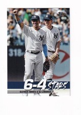 2022 TOPPS SERIES 1 BASEBALL 6-4 STARS GLEYBER TORRES / DJ LEMAHIEU TT-10