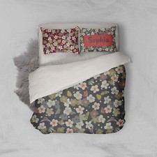 3D Butterflies Floral Pattern Quilt Cover Set Duvet Cover Bedding Pillowcases