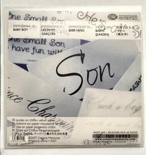 Creative Memories Expressions of Baby Boy 30 Quotes Chiffon Vellum Scrapbooking