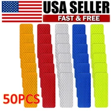 50pcs High Visibility Reflective Tape Waterproof Nighttime Visibility Decals