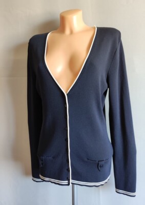 GERRY WEBER WOMEN'S  CARDIGAN BLACK SIZE 6
