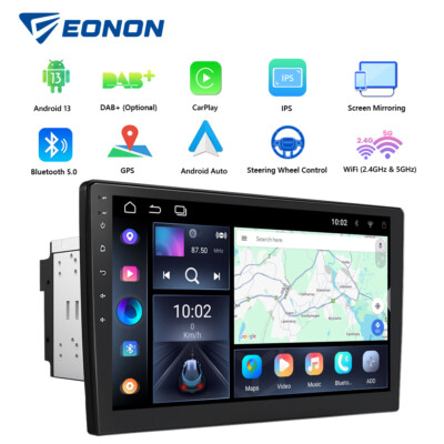 Double 2 Din 10.1 Inch Android 12.0 In Dash Car Radio Stereo GPS WiFi