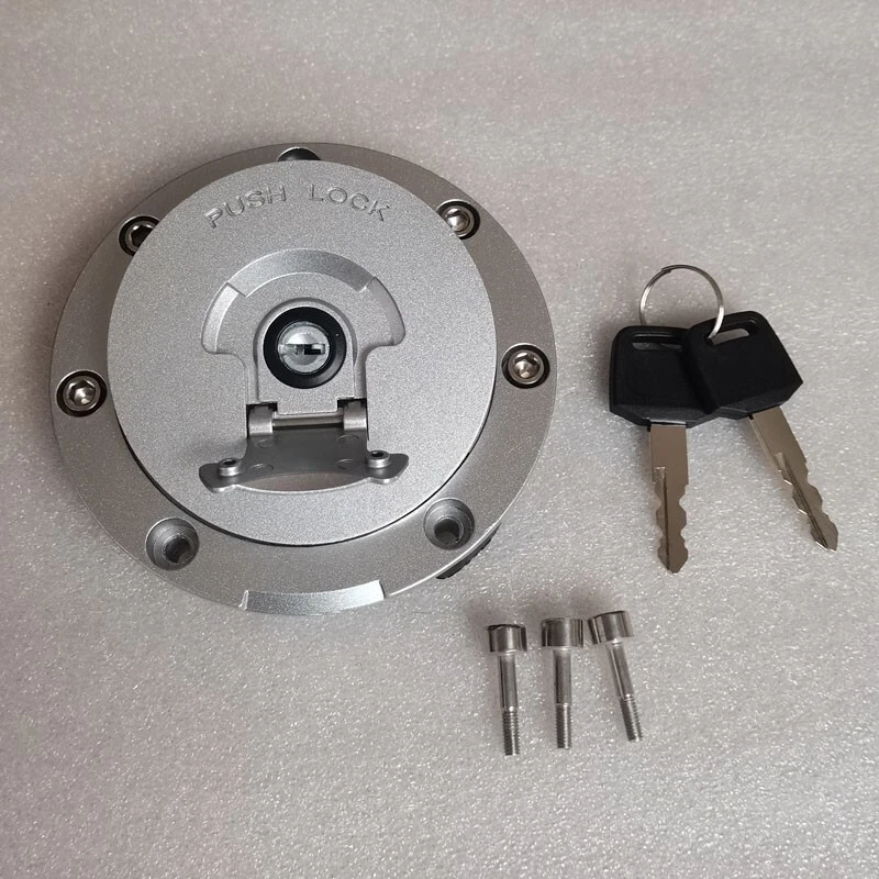 Fuel Gas Tank Cap Cover Keys Set For Honda CBR600F F2 F3 F4 F4i CBR600RR 1991-23 Foto 3 de 4