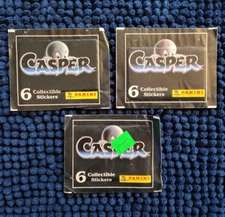 Lot of 3 -1995 -Panini Casper the Friendly Ghost Movie Stickers -New Sealed Pack