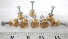 VTG Ethan Allen Replacement  Small Brass Knob Drawer Pull 5/8"