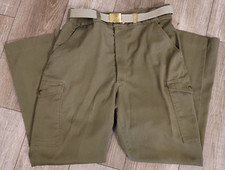 Boy Scouts Of America Pants Belt Mens 33x28 Green Canvas Twill Offic Uniform USA