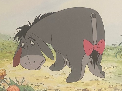 Original WALT DISNEY Winnie Pooh Eeyore’s Lament LE 5000 Seri Cel Cell Rare CUTE - Picture 3 of 7
