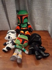 Star Wars Lot Darth Vader Stormtrooper Boba Fett The Mandalorian Plush Toys