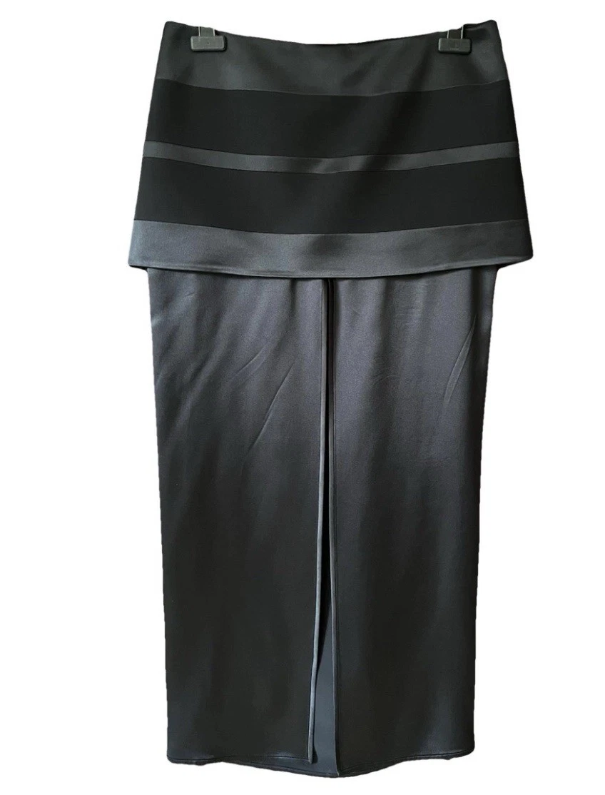 Gonna lunga Givenchy in seta con spacco taglia 34 36