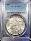 1885 Morgan Silver Dollar PCGS Certified MS-62 Philadelphia Mint No Reserve
