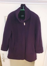 Wunderschöner GIL BRET Wintermantel Cashmere,Größe 42 Dunkelviolett Kaschmir TOP