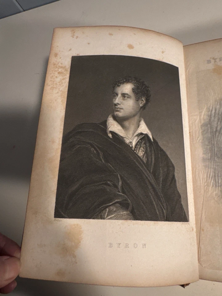 Poetical Works of Lord Byron In 1 Vol.-D.Appleton&Co. NY-Embossed Leather -1853 - Image 4 of 4