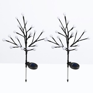 2 Pcs Led Branches lumière solaire lumières extérieure jardin paysage éclairage
