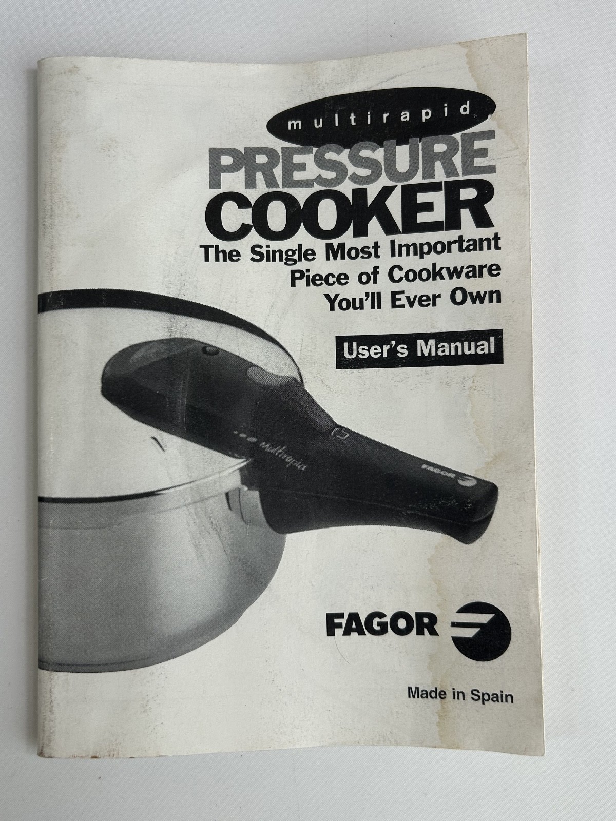 Vintage Fagor Multirapid 3 Liter Stainless Steel Pressure Cooker * Rare Size B53