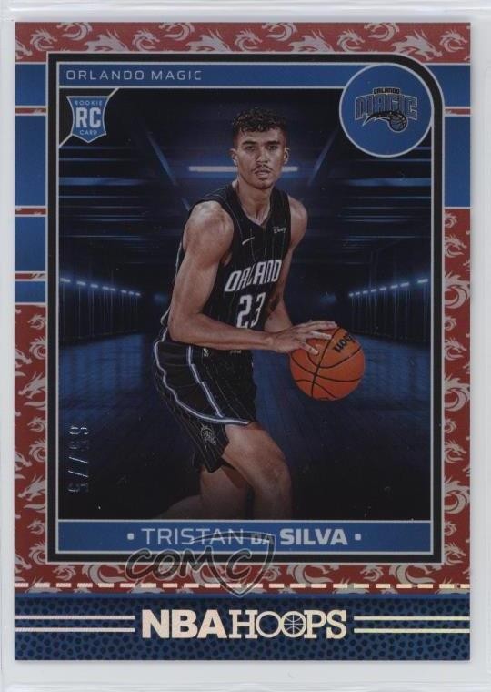 2024-25 Panini NBA Hoops Rookies Dragon Year /75 Tristan da Silva #248 Rookie RC