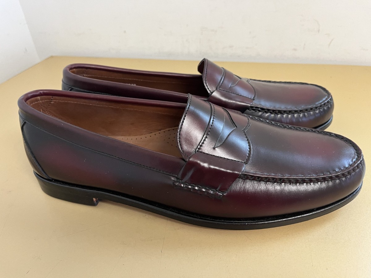Allen Edmonds - Walden, Penny Loafers, Burgundy Leather Shoes