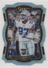 2017 Select Premier Level Die-Cut Light Blue Prizm 60/99 Taco Charlton #171 s7f