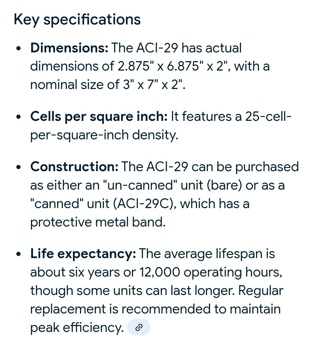 Sand Hill AC-29 Woodstove Insert Catalytic Combustor With Gasket