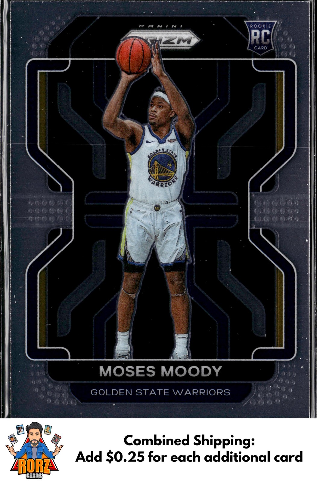 2021-22 Panini Prizm #308 Moses Moody RC Golden State Warriors