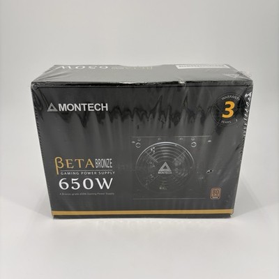 Main Eletronic Capacitors, SEALED MONTECH BETA 650W,  80 PLUS Bronze, Japanese.