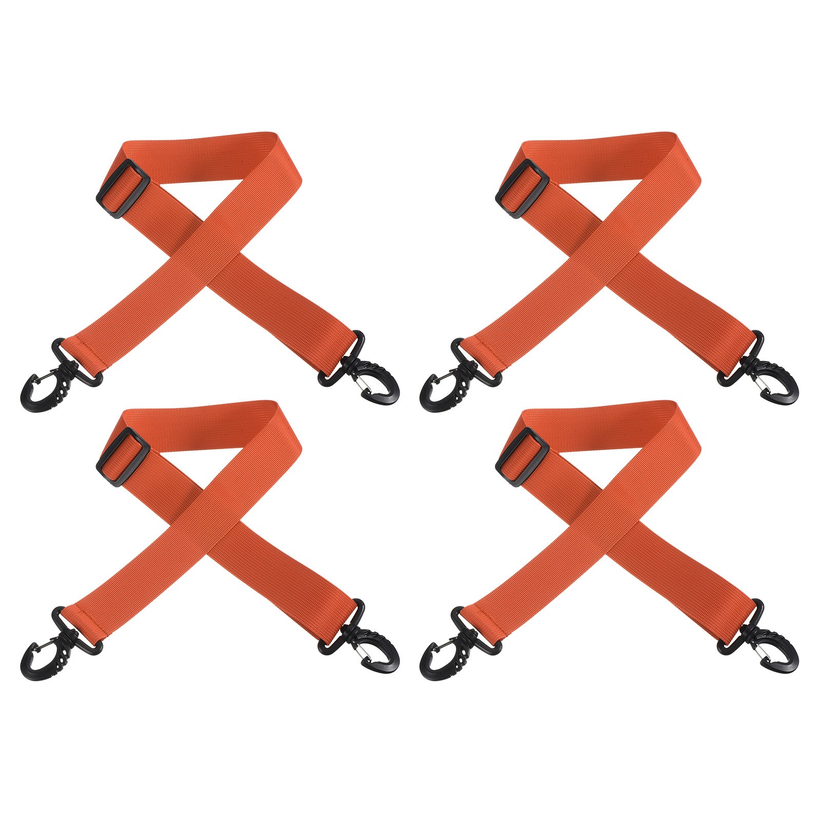 SALOMON Cinghia Porta Sci 100cmx3 8cm Confezione da 4 Cinghia Porta Scarponi Snowboard Arancione Scuro