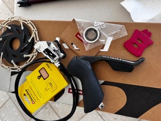SRAM Red AXS Etap Right shifter rotor brake with cable lock ring and new pads