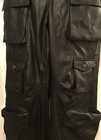 NWT Women’s Black Faux Leather Cargo Pants, Sz. L — photo 6