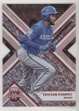 2018 Panini Elite Extra Edition Status Red Die-Cut 64/99 Tristan Pompey #81 hg6