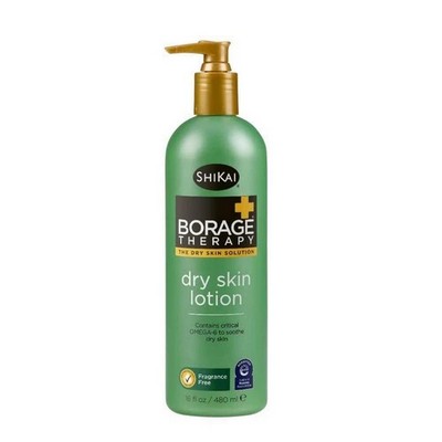 Borage Therapy Dry Skin Lotion Original Unscented 16 oz By Shikai