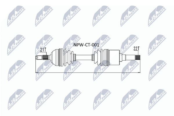 NTY NPW-CT-001 Antriebswelle Vorne FüR CitroËN Peugeot-image